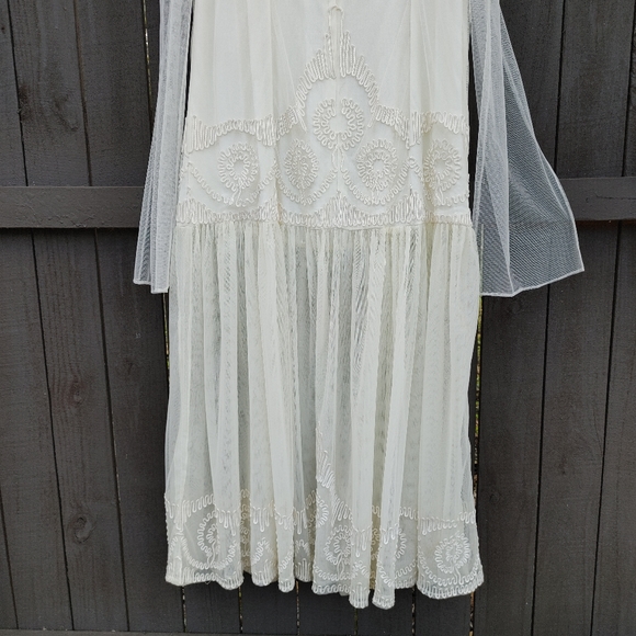 Vintage Marie St Clair Lace Dress Size 16 - Picture 6 of 11